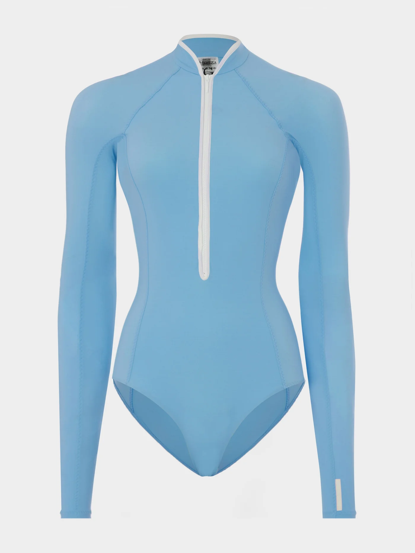 Hunza G Tyra Two Tone long-sleeve swim